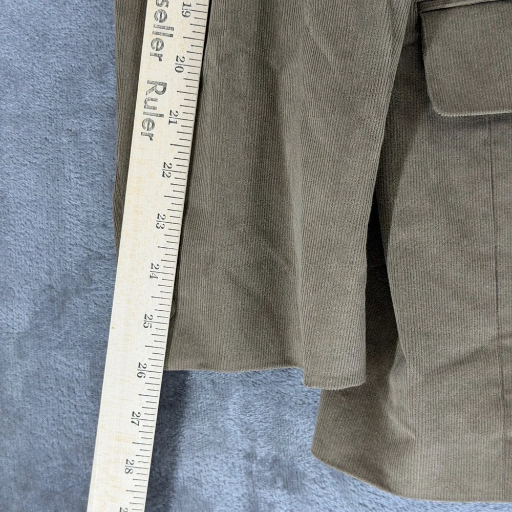 Lauren Ralph Lauren Mens 46R Corduroy Sport Coat Tan Elbow Patches Blazer 46 R